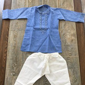 Diwali Toddler Boys Indian Ethnic Tunic & Pant - Worn Once